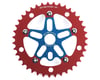 Image 1 for MCS Alloy Spider & Chainring Combo (Blue/Red) (39T)